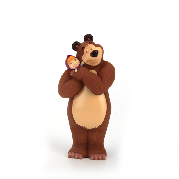 LXST49R ФИГУРКА ДЛЯ ВАННОЙ "ИГРАЕМ ВМЕСТЕ" "МАША И МЕДВЕДЬ" МЕДВЕДЬ С МАШЕЙ НА РУКАХ В СЕТКЕ в кор.7