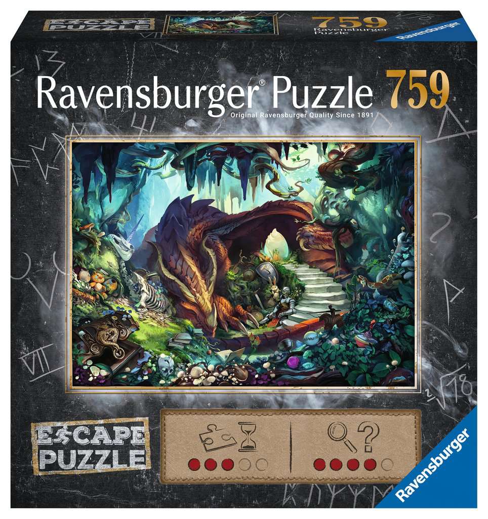 Ravensburger. Пазл-квест 759 "Пещера дракона" арт.17529