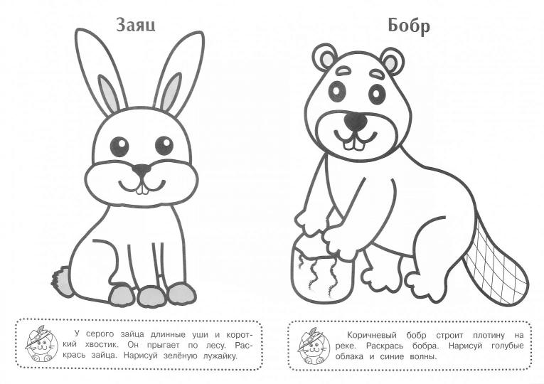 Медведь. Игровая раскраска.