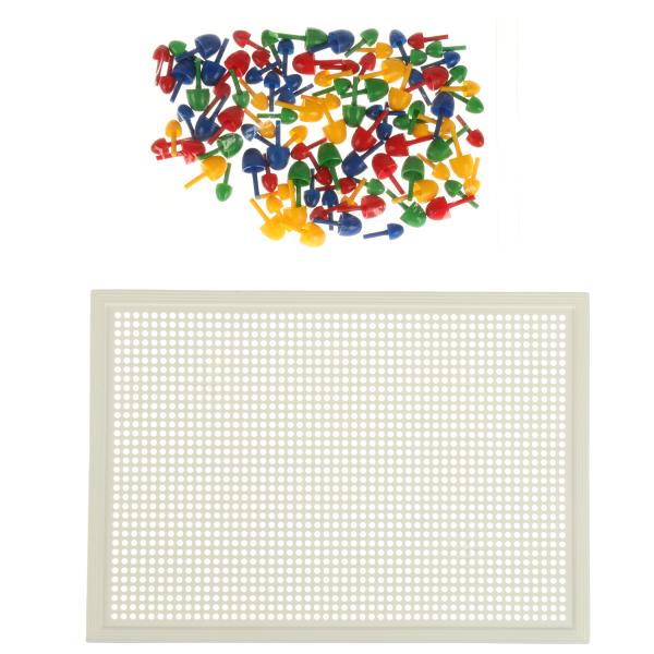 БАРБОСКИНЫ. Mosaïque en plastique. 100 poissons. 4 jours. Pôle 280х200мм. Умные игры в кор.16шт