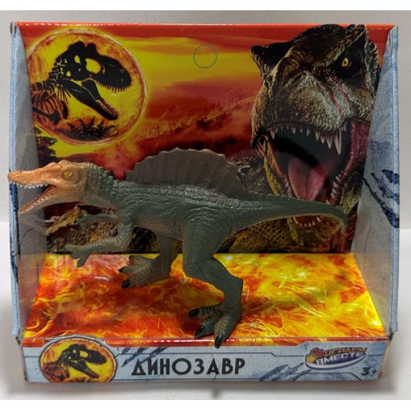 Jouet en plastique pour dinosaure, 14x7x5 cm, dans la couleur. ИГРАЕМ ВМЕСТЕ в кор.2*90шт
