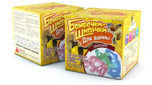 БОМБОЧКИ-ШИПУЧКИ "ЗООПАРК" НАБОР ДЛЯ ПРОВЕДЕНИЯ ЭКСПЕРИМЕНТОВ в cor.12шт
