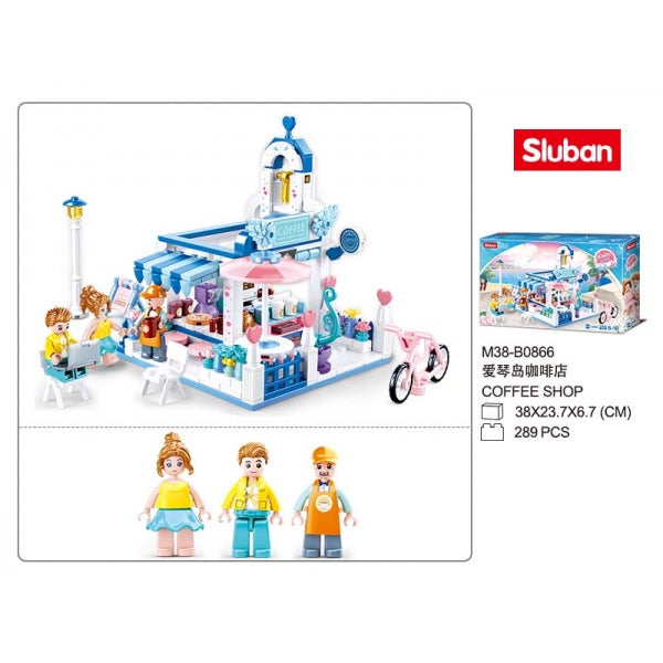 Constructeur en plastique. кофейня, с фигурками и аксесс., 289дет. en Russie. cor. dans le cor.16шт