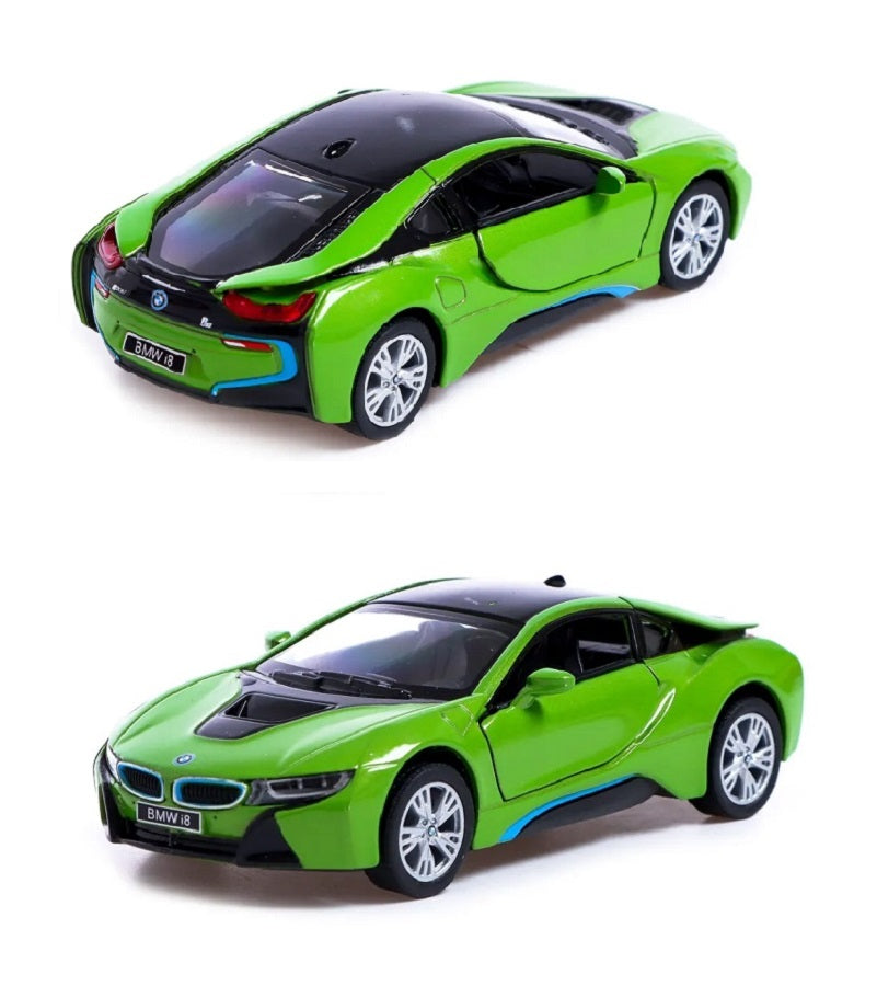 Kinsmart. Modèle art.КТ5379/6 "BMW i8" 1:36 (зеленая) инерц.
