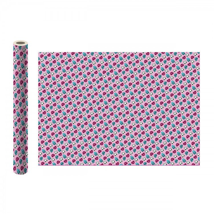 ND Play. LOL Упаковочная бумага (бело-розовая полоска) 700х1000 мм 2 шт в рулоне арт.289298