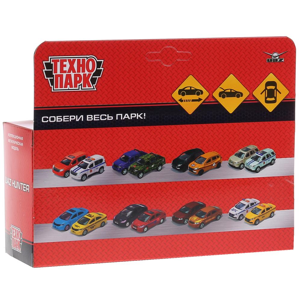 ТМ Технопарк. Машина металл "UAZ HUNTER" 12см, открыв. двери, инерц., СЕРЕБРИСТЫЙ в кор в кор.2*36шт