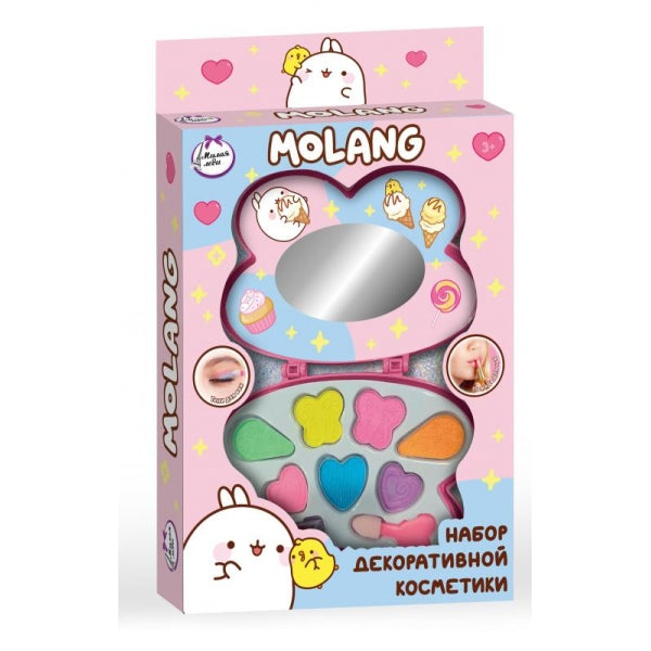 Косметика ДЛЯ ДЕВОЧЕК Molang блеск, помада, МИЛАЯ ЛЕДИ в кор.2*96шт