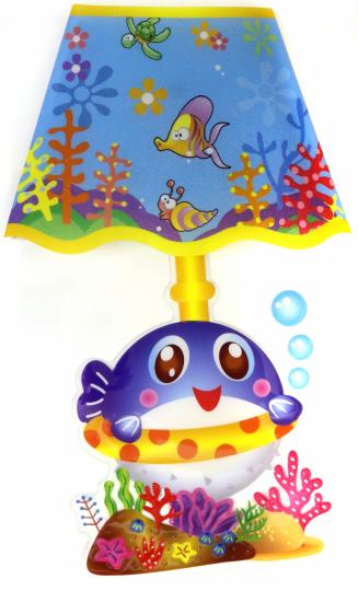 Наклейка Веселый светильник В океане