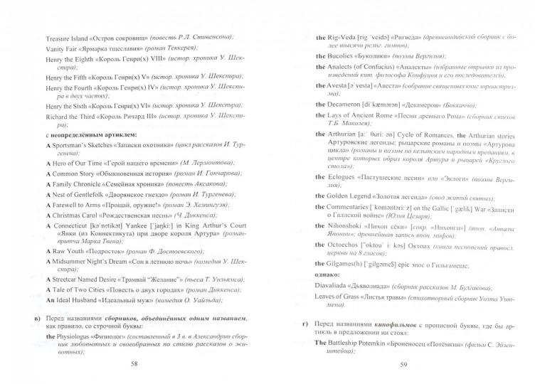 Этот коварный артикль «The»: словарь-практикум