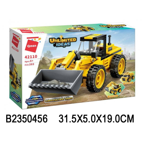 Конструткор пласт. tracteur, 203 jours. dans le cor. dans le cor.32шт