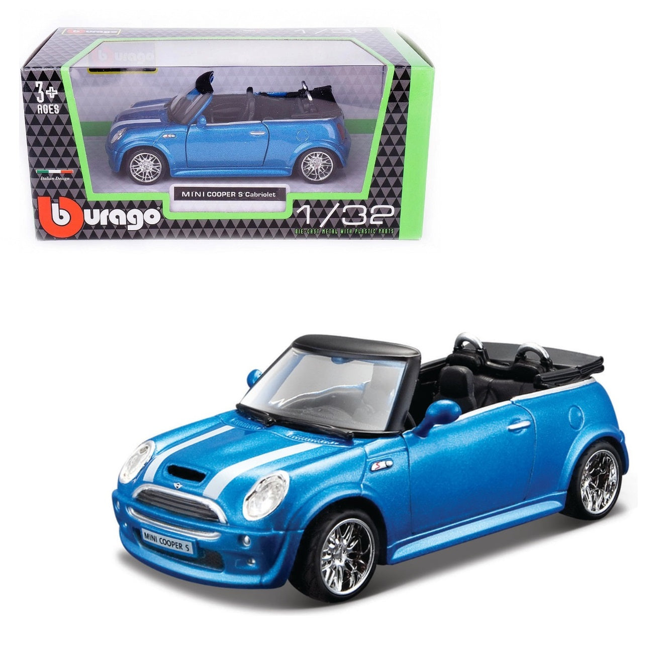BBurago. Modèle "Mini Cooper S Cabriolet" 1:32, art.43041