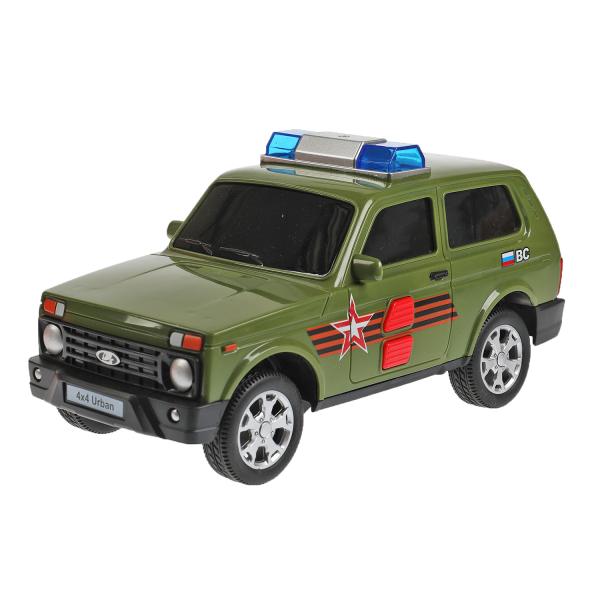 Machine en plastique pour véhicule LADA 4x4 URBAN AMÉRICAIN 19,5 cm, 2 boutons, cor. Parc technologique à Cor.36шт