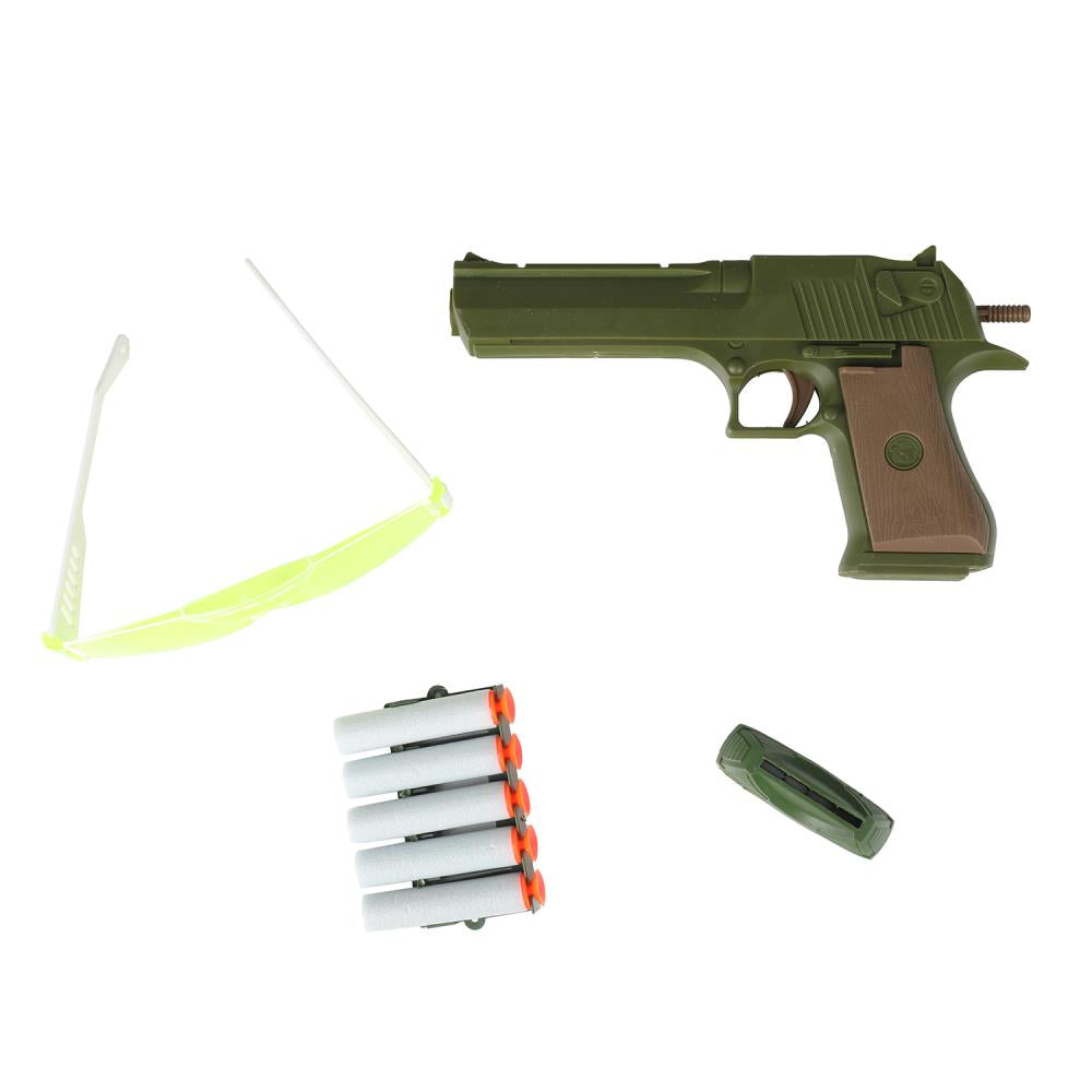 Набор оружия ВОЕННЫЙ pistolet мягкие пули, блист.23*30*2,5см ИГРАЕМ ВМЕСТЕ в кор.2*72шт