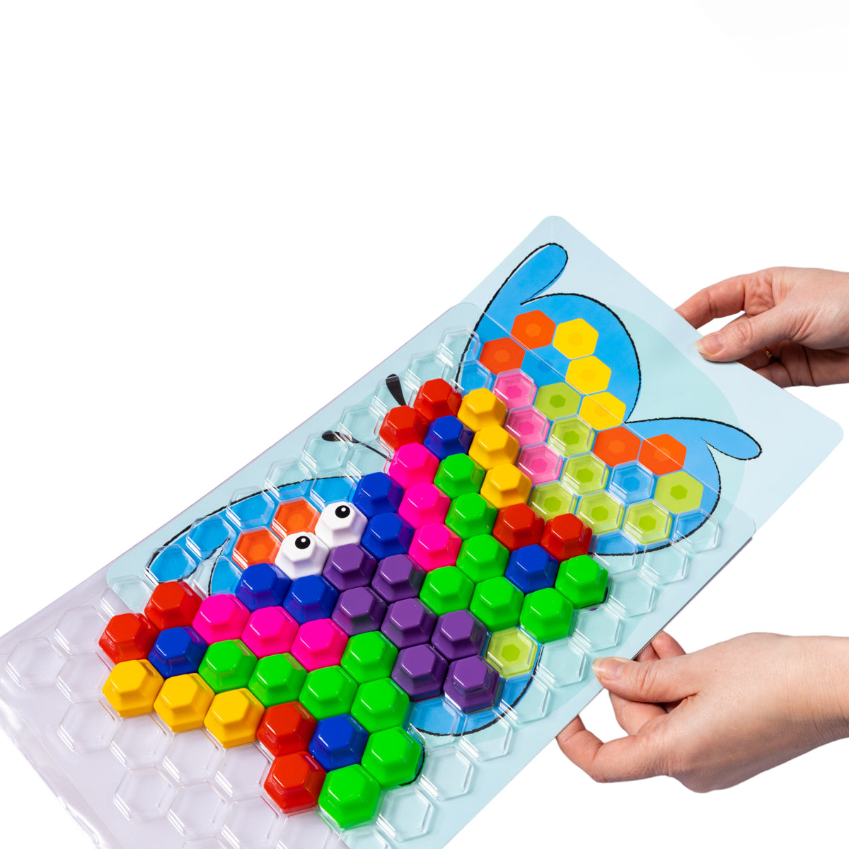 Mosaïque pour enfants, jouets pour bébé, "Утенок", d2,5/7 цв (107 эл), шестигранная nev kor