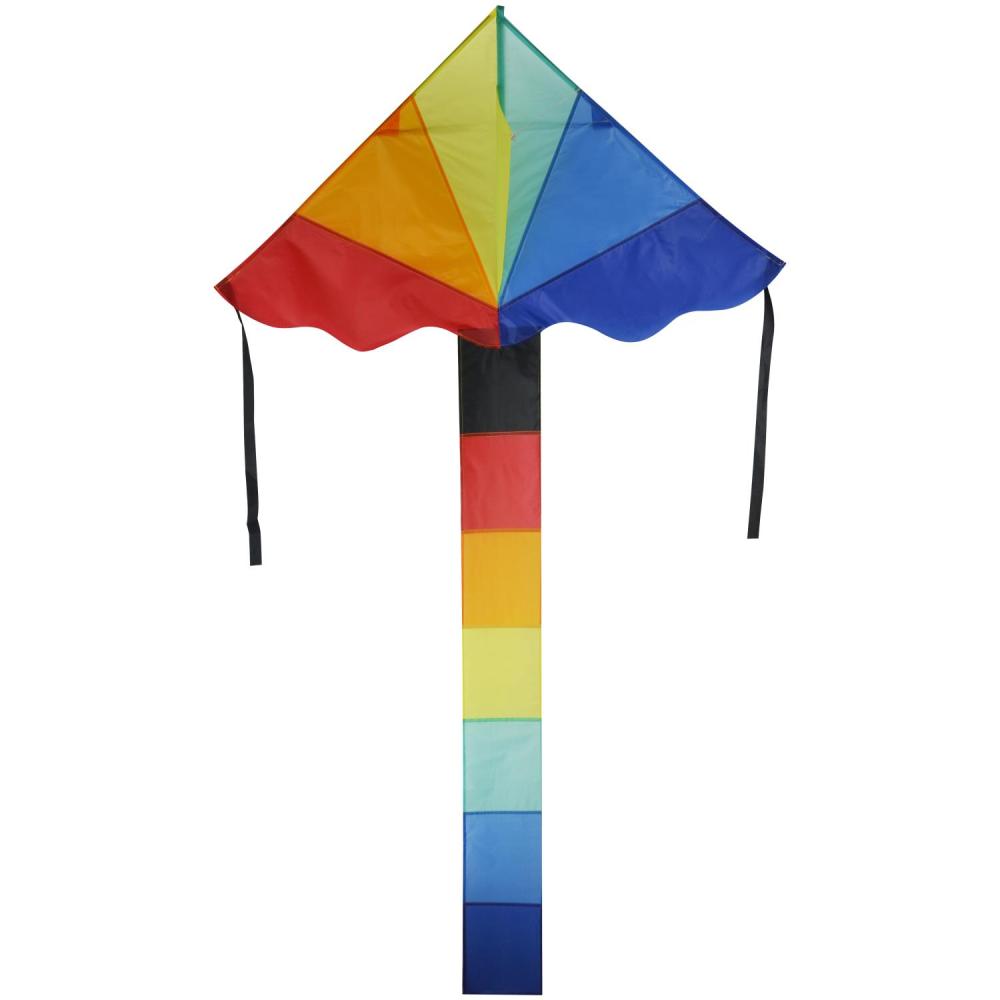 Возд.змей Радужный, 115х200см, цвет в ассорт. в сумке в кор.50шт