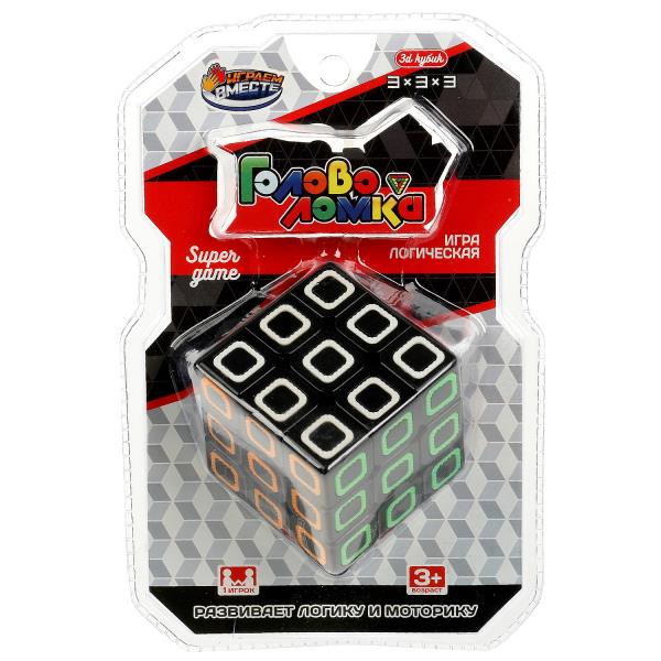 Jeu de logique cube 3x3, blister 12*19*10 cm, IJGРАЕМ ВМЕСТЕ в кор.60шт