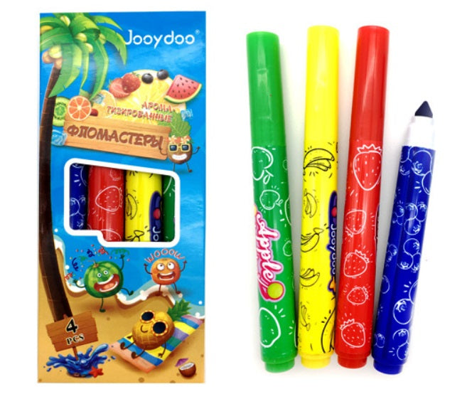 Intelligent. Фломастеры 4 цв. "Jooydoo" art aromatique.BY-464