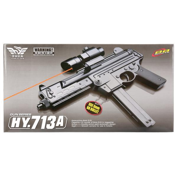 Автомат (п) с лазер. прицелом, съемный магазин, с пульками 905/713A в кор. в кор.48шт