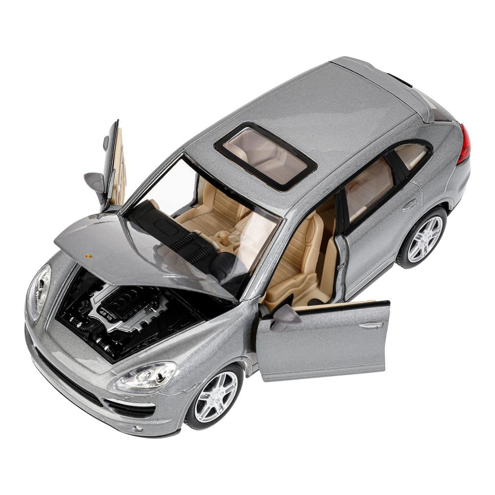 Машина металл свет-звук PORSCHE cayenne, 18,7 см, двери, капот, багажник Технопарк в кор.2*6шт