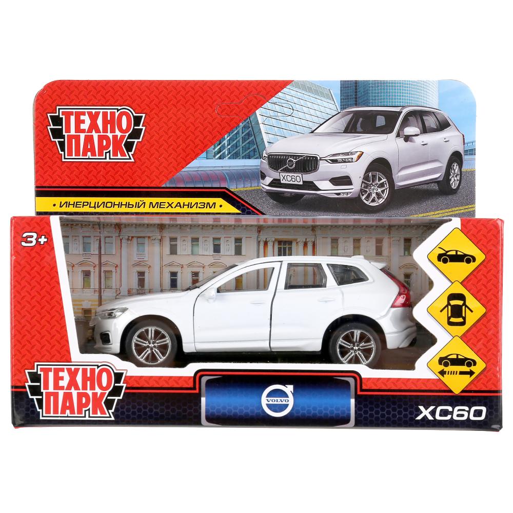 Машина металл "volvo xc60 r-desing" 12см, открыв. двери, инерц., белый в кор. Технопарк в кор.2*36шт