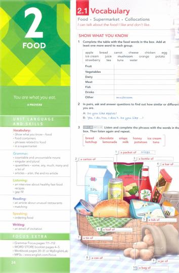 Focus 1 Livre de l'élève et MyEnglishLab