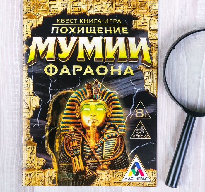 Las Igras. 2578109 Книга-игра поисковый квест "Похищение Мумии Фараона"