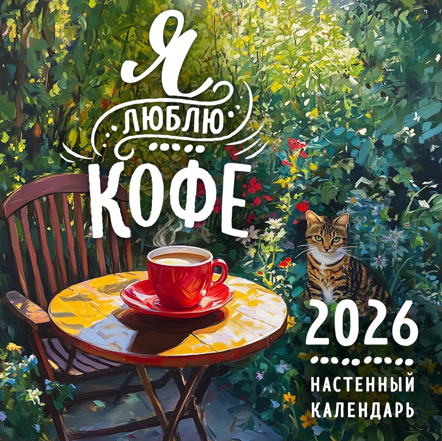 Я люблю кофе. Календарь настенный на 2026 год (300х300 мм)