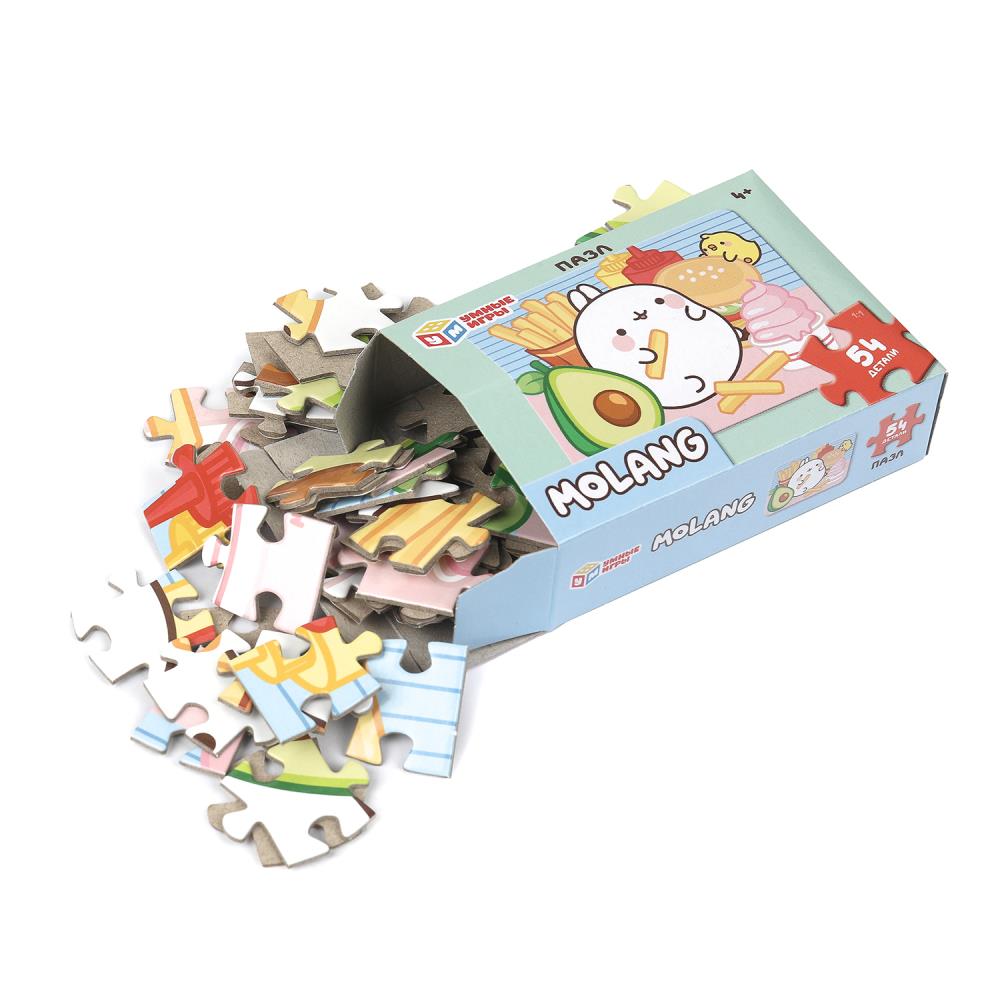 Molang. Пазлы классические в коробке. Пазл 54 détails. 90х65х25 mm. Умные игры в уп.32шт в кор.8уп