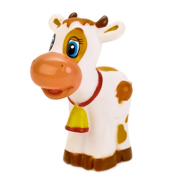 ИГРУШКА ПВХ "ИГРАЕМ ВМЕСТЕ" БЫЧОК, СВЕТ+ЗВУК НА БЛИСТЕРЕ (РУСС. УП.) в кор.6*12шт