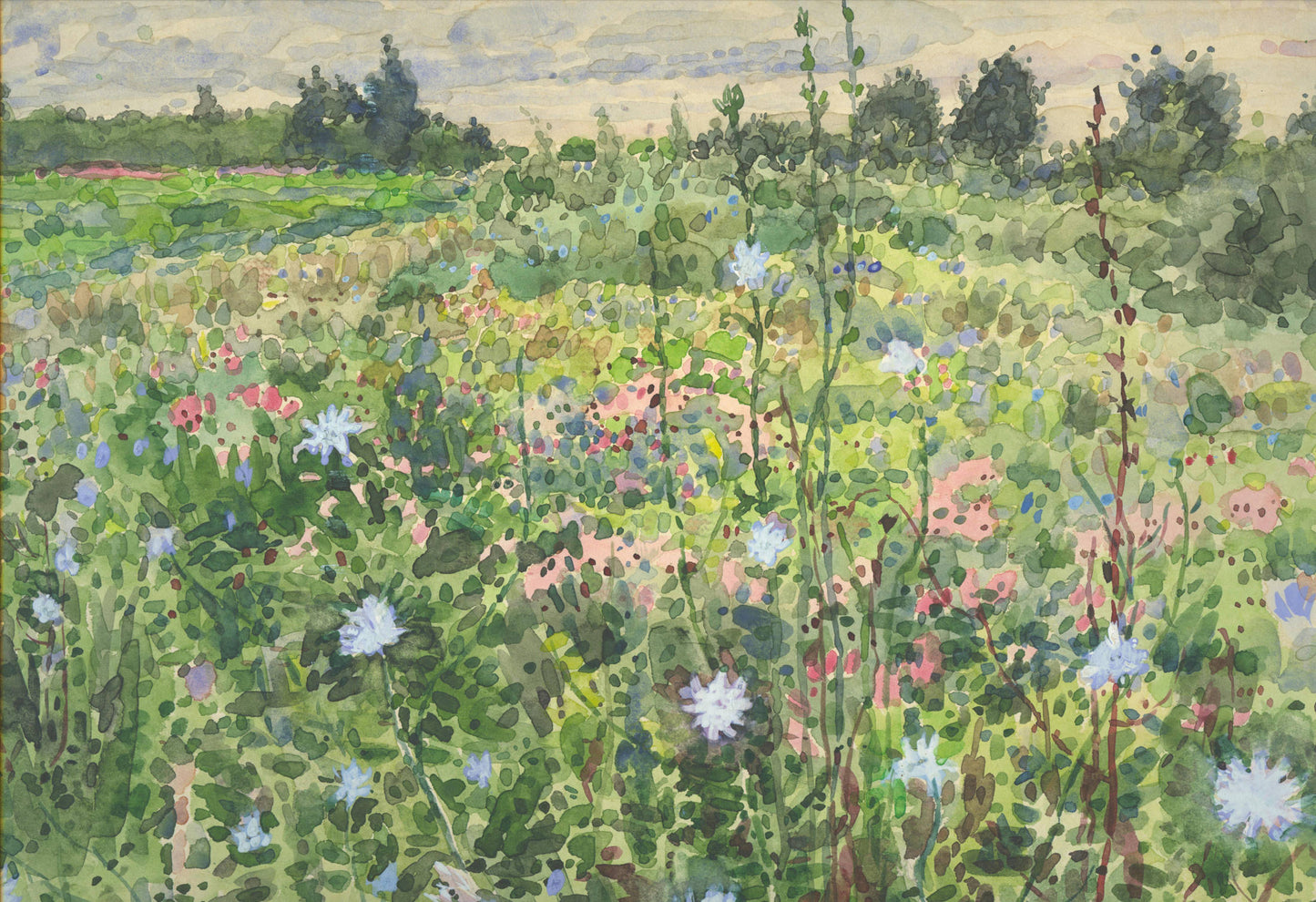 Croquis. Весенние цветы (format В5, 128 стр, открытый корешок, бумага слоновая кость)