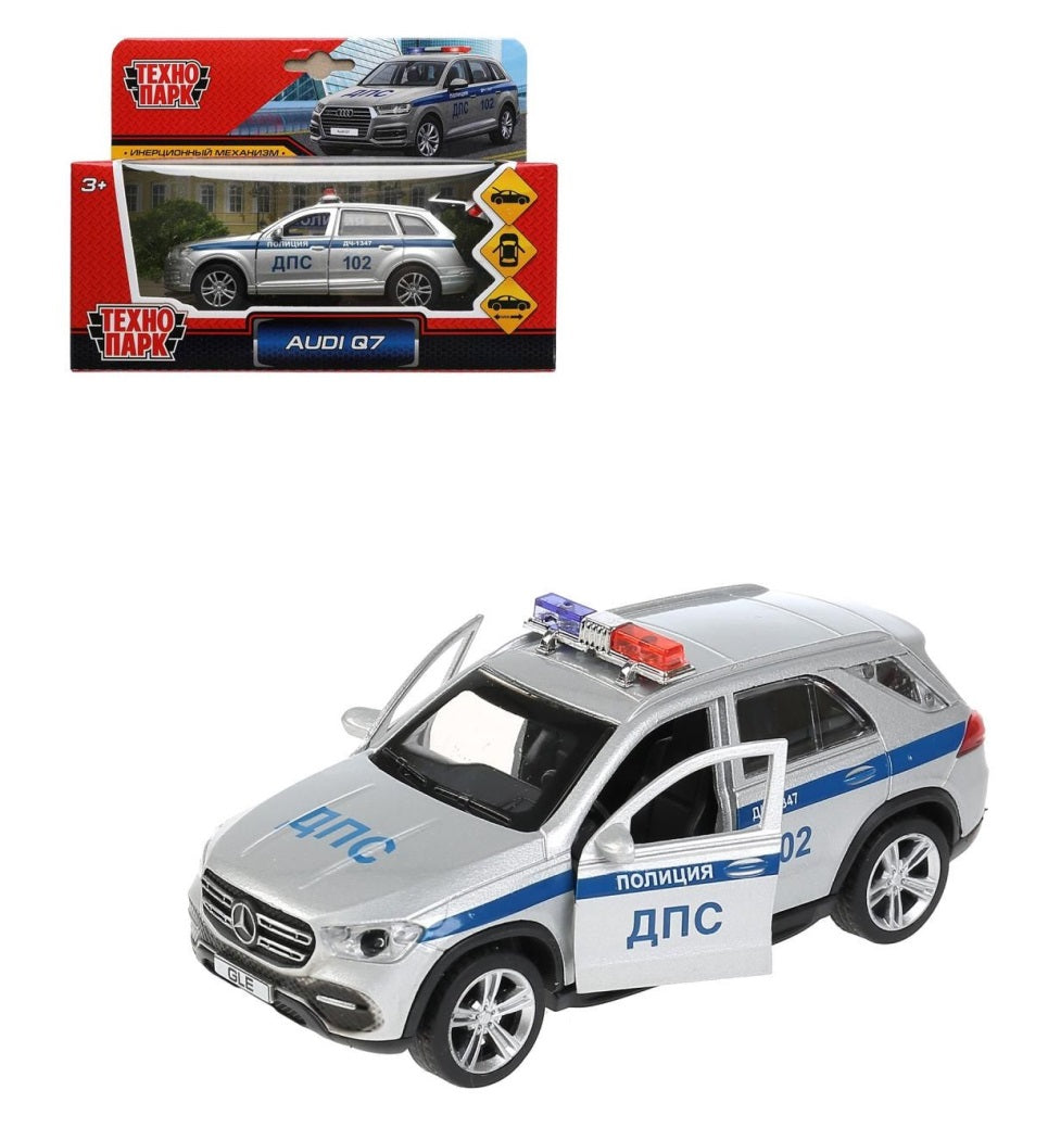 Technoparc. Modèle "Audi Q7 politique" métal 12 cm, extérieur, bagage, intérieur, serebriste, art.Q7-12POL-SR