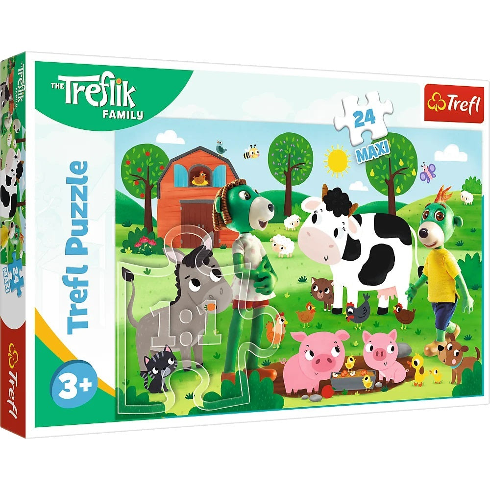 Trefl. Пазл 24 Maxi art.14361 "Трефлики в деревне"