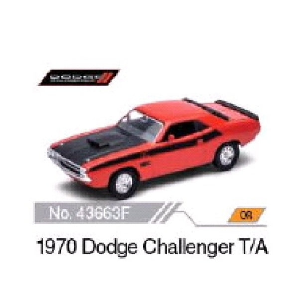 Machine en métal 4.75" 1970 Dodge Challenger -T/A Inner. Ouvert. Deux dans l'affichage jusqu'à 12 pouces dans la cor.2*6 pouces