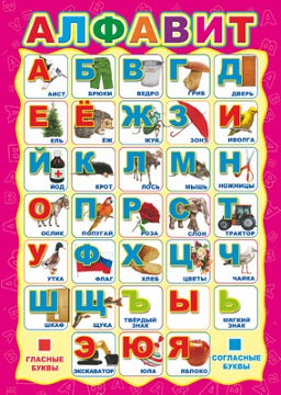 SH-15794 Mini-plaque A4. Алфавит (русский)