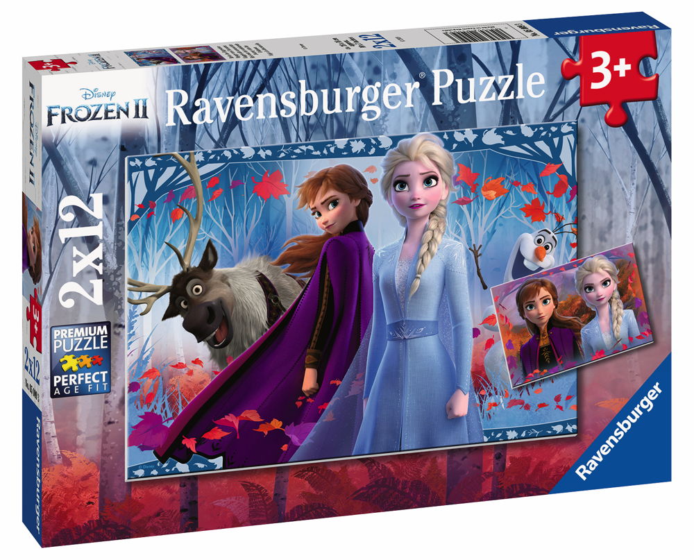 Ravensburger. Пазл карт. 2x12 арт.050093 "Дисней Холодное сердце"