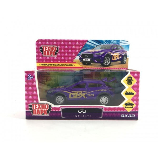 QX30-12GRL-PUR 313653 Machine en métal INFINITI QX30 DOUBLE 12 см, double, bagage, inerce, cor. Technologie