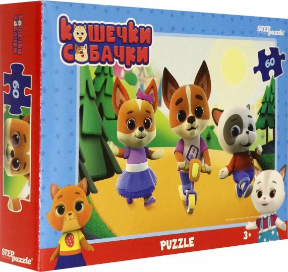 Пазл STEP puzzle 60 Кошечки и собачки 0+ Медиа