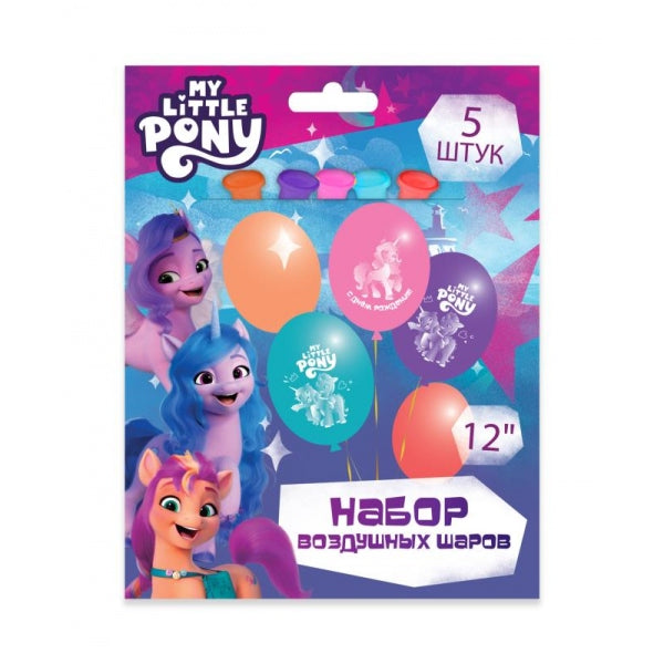 Латексные шары - набор 5 шт Mon petit poney Mon petit poney ЧУДО ПРАЗДНИК в кор.500наб