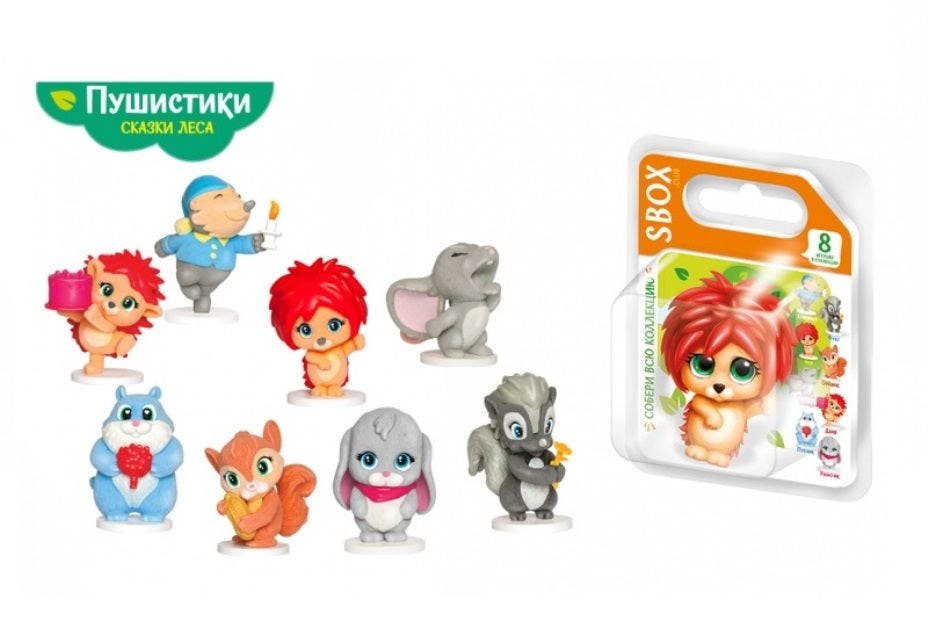 SBOX. Figurines de la série « Pushistikis » Les figurines sont livrées dans un blister dans un assortiment.