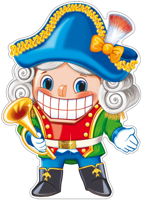 Ф-13062 Plaque de commande A3. Щелкунчик (с блестками в лаке) - группа Персонажи сказок