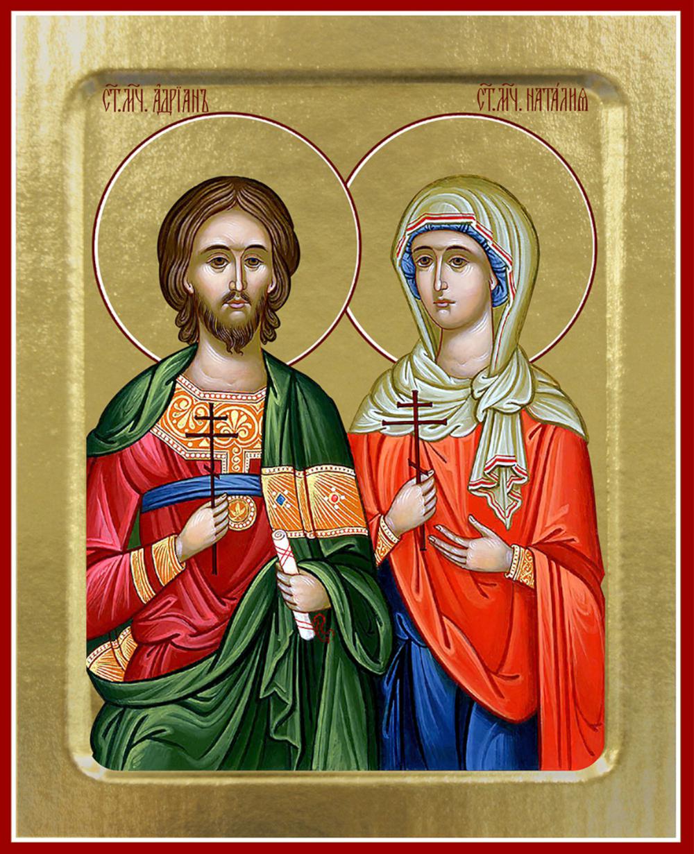 Icône d'Adriana et Natalie, avec des poupées suédoises (en bas): 125 x 160