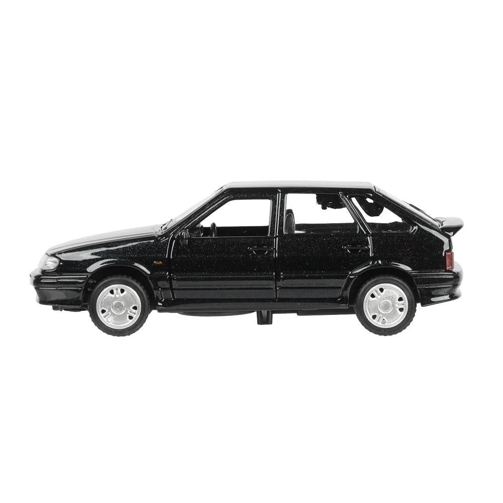 Машина металл свет-звук LADA 2114"самара",12см,откр дв,баг,инер,черный,в кор Технопарк в кор.2*36шт