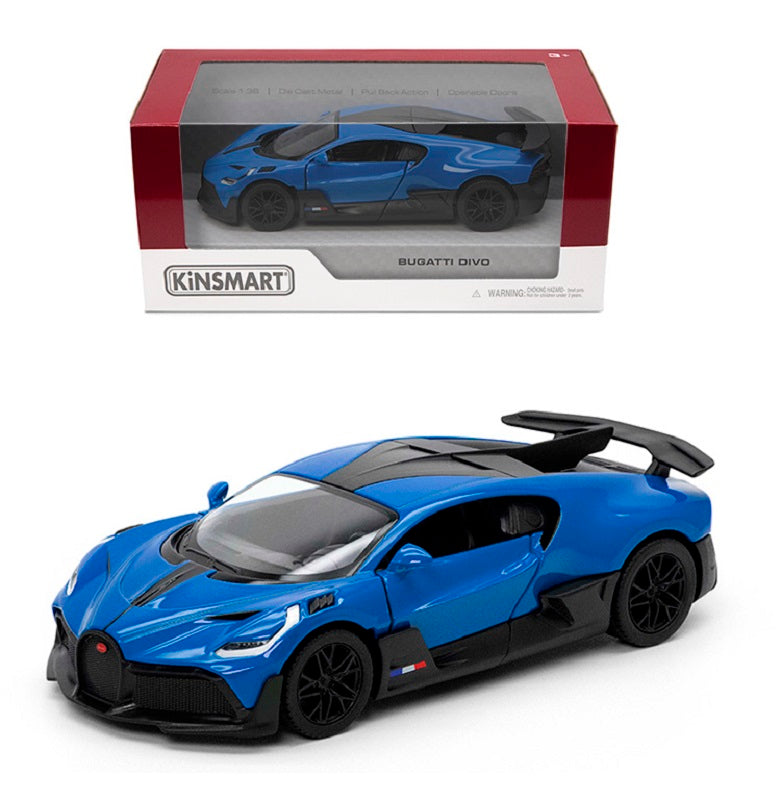 Kinsmart. Modèle art.KT5442W/2 "Bugatti Divo" 1:36 (синяя) инерц.