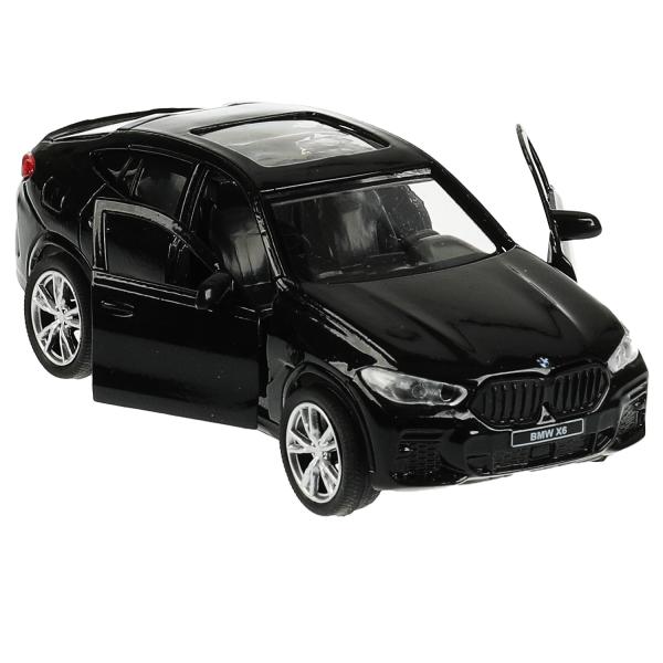 X6-12-BK342357 Машина металл BMW X6 длина 12 см, двери, багаж, инер, черный, кор. Технопарк в кор.2*