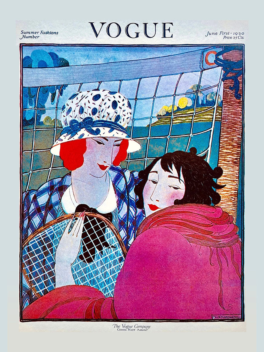 VOGUE. Tennis. Série de plaques.