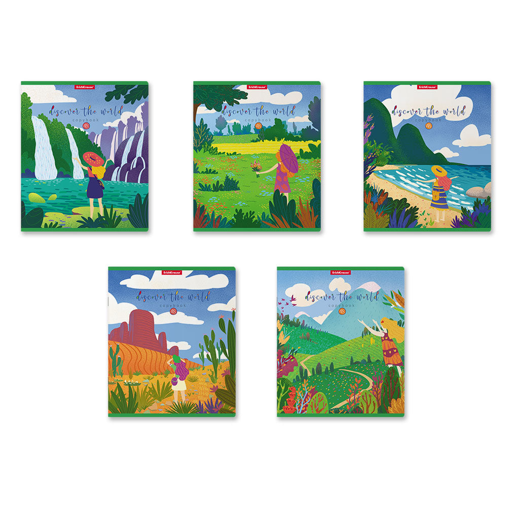 ErichKrause® Тетрадь общая ученическая "Découvrez le monde" 48 listes, clé, (поштучно) art.58284