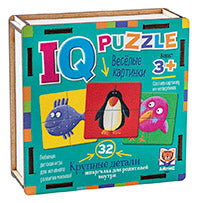 IQ Пазл деревянный.3+ Весёлые картинки