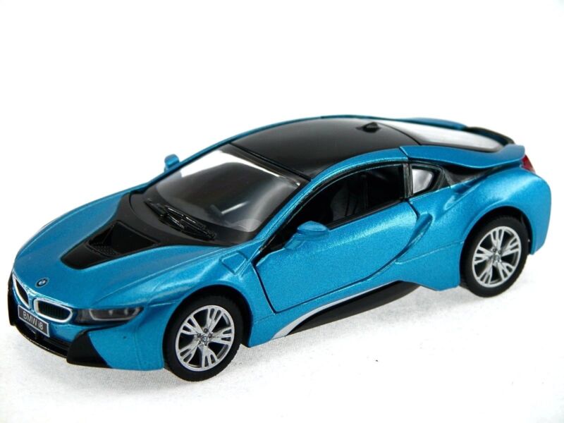 Kinsmart. Modèle art.КТ5379/2 "BMW i8" 1:36 (синяя) инерц.