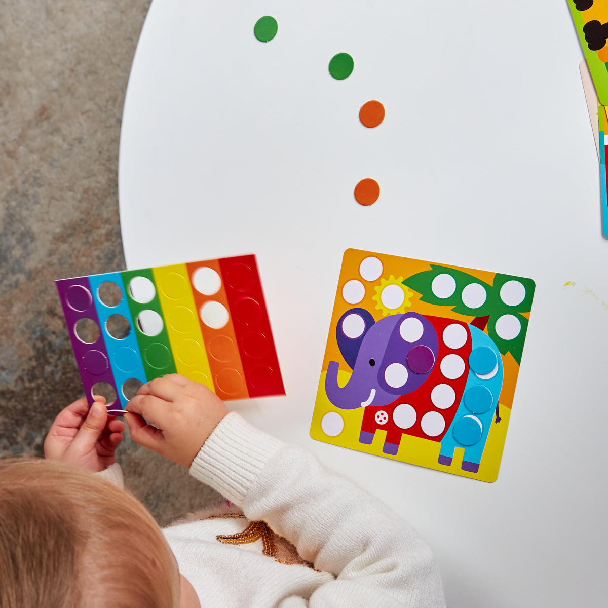 Игра развивающая Разноцветные кружочки "Мир вокруг", серия Учись, играя