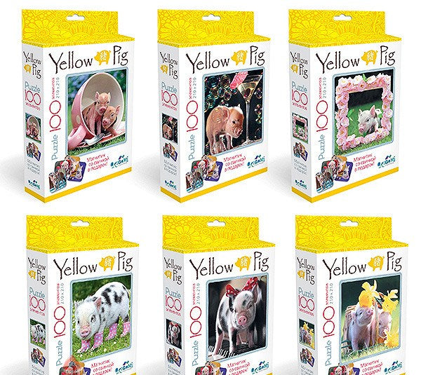 Origami. Пазл 100 "2019 Год Свиньи" в асс. +magnit art.04348